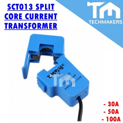 SCT-013-050 50A Non-Invasive AC Current Sensor – Split Core Transformer