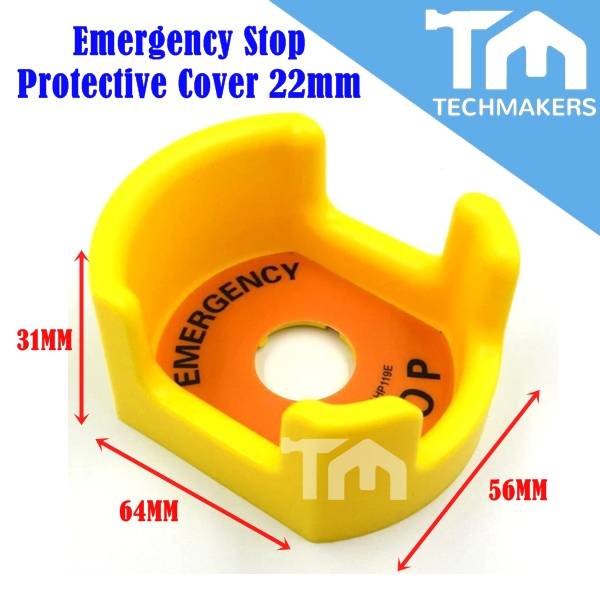 22mm/16mm Emergency Stop EStop Switch Protection Seat Button Cover/Box Techmakers EStop