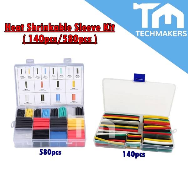 Pervoi 580Pcs Heat Shrink Tubing Kit 16 Sizes CTC-180 For Sale In Jamaica
