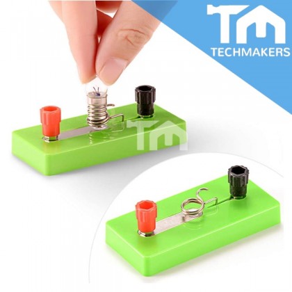 Bulb Circuit with Switch, Simple Electric Circuit for Science STEM DIY ...