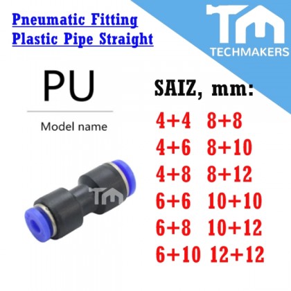 Bwintech 12 Pcs 10mm 3 Way Y Splitter Push in Connect Pneumatische fitting, 3 Way Plastic Quick