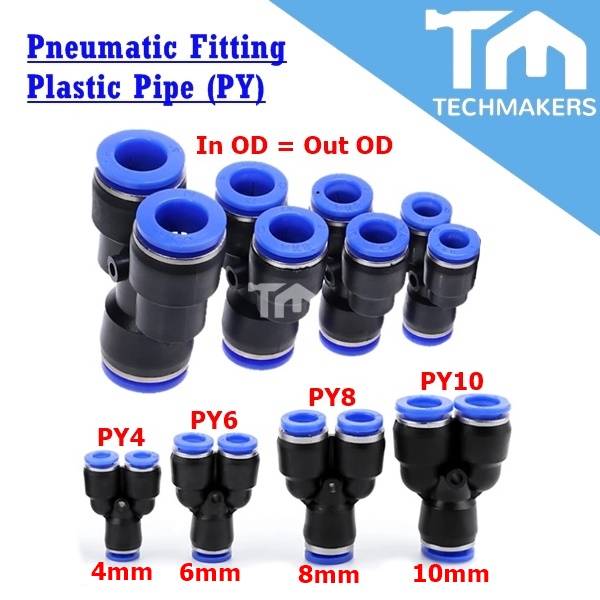 5Pcs Pneumatic Straight Union Connectors Pneumatic Fittings Push In Connector Quick Fitting For Air Water Tube
