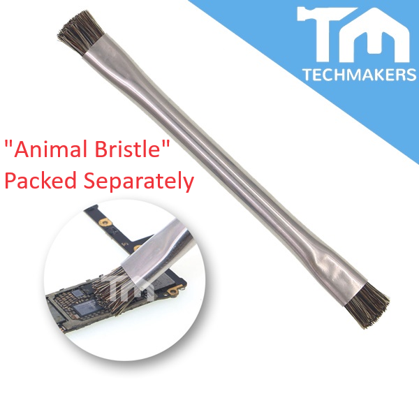 Antistatic Brush Metal handle durable ESD Safe Motherboard Cleaning Tools For Mobile Phone PCB