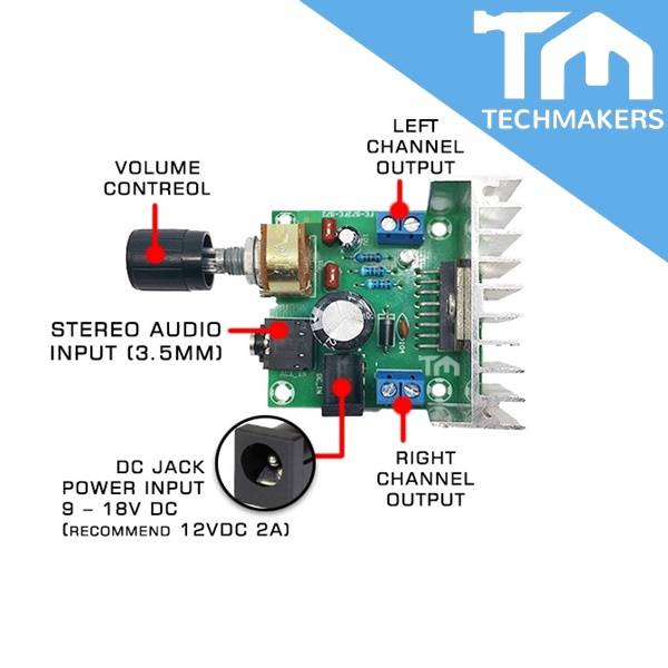 TDA7297 Audio Amplifier Board AC/DC 12V 2x15W Stereo Dual Bridge