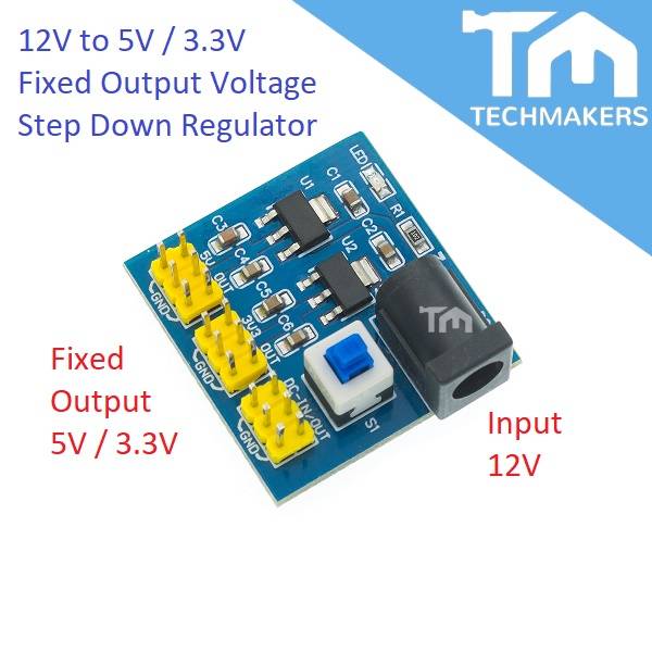 AMS1117 AMS 1117 DCDC 12V to 3.3V 5V Power Module Multi Output Voltage