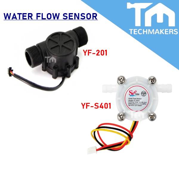 YF-S201/YF-S401 Water Flow Sensor (Pipe G1/2 G 1/2 Inch) Input 5~24V ...