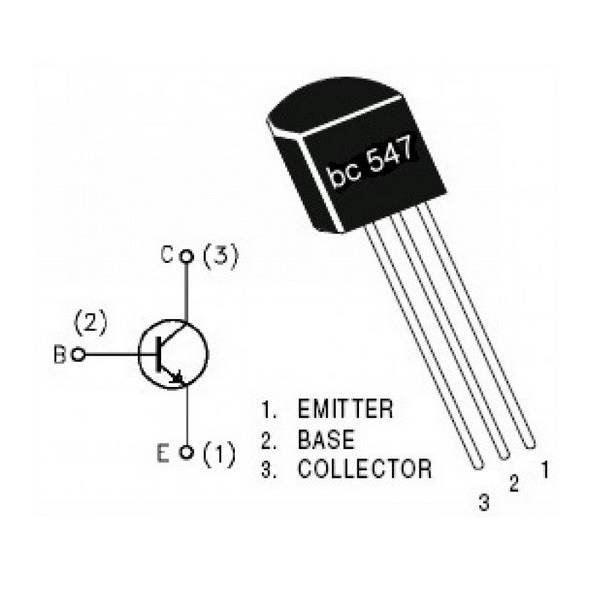 BC546 BC547 BC548 BC549 BC556 BC557 BC558 BC559 NPN PNP Bipolar Transistor BC Series BJT Diode