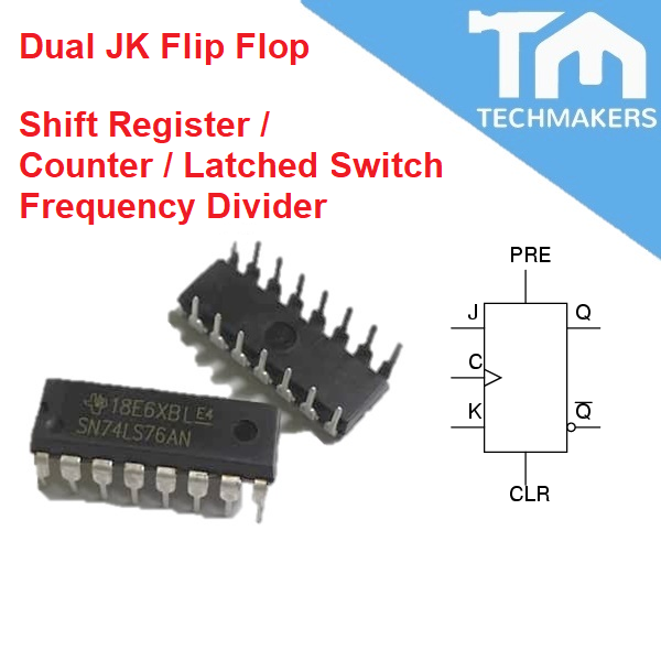 SN74LS74AN / 76AN Dual JK Flip Flop with Preset and Clear SN74LS76N