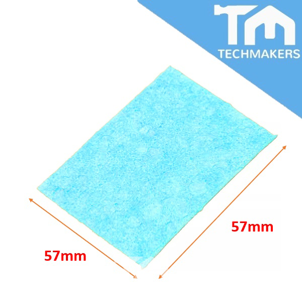 6cm * 6cm Soldering Iron Solder Tip Welding Cleaning Sponge Yellow