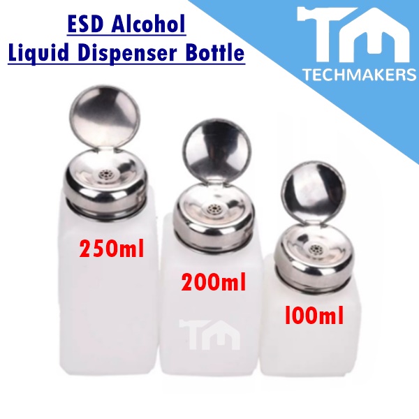 100ml / 250ml / 200ml AntiStatic ESD Alcohol Plastic Liquid Dispenser