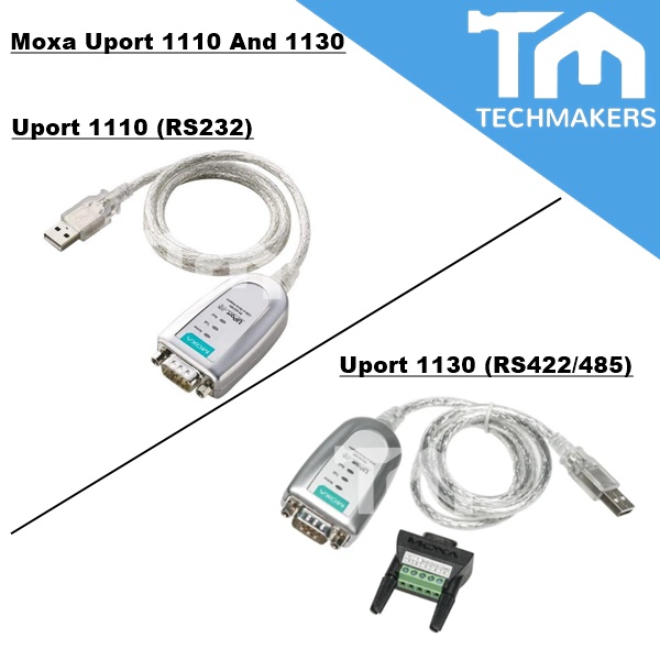 MOXA UPORT 1110 RS232 UPORT 1130 RS422/485 to USB Serial Port