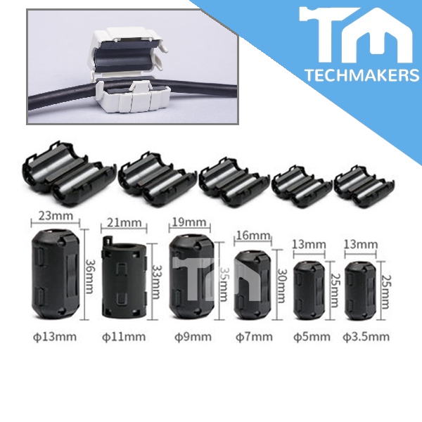 Ferrite Core / Ferrite Bead / Ferrite Ring RF EMI Noise Filter