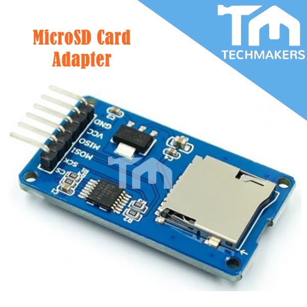MicroSD Card Adapter Module With SPI Interface for Arduino DIY Micro SD ...