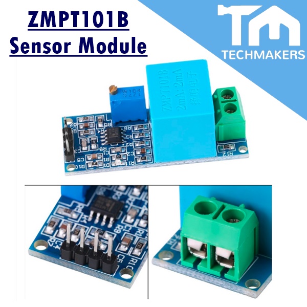 AC Voltage Sensor Module ZMPT101B (Single Phase) Measure/Sense AC Up to