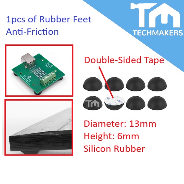 1pc Of Silicon Rubber Feet 13mm D x6mm H For PCB Furniture Glass Anti 1pc-of-silicon-rubber-feet-13mm-d-x6mm-h-for-pcb-furniture-glass-anti