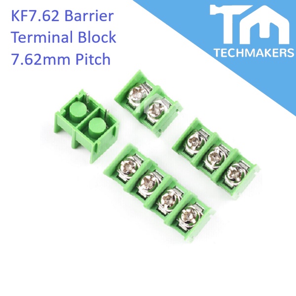 KF7.62 Barrier Terminal Block 300V/20A 2P/3P/4P 7.62mm Stitchable PCB