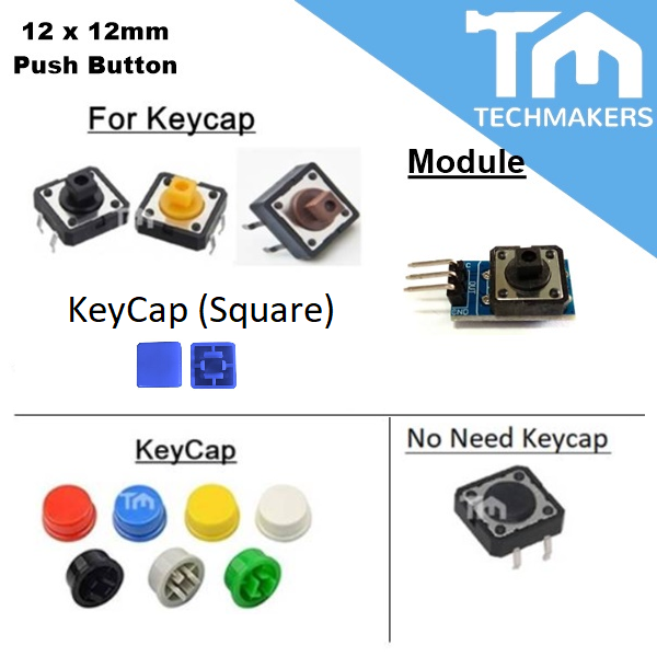 Omron Tact Switch (12 x 12mm) Tactile Reset Switches Push Button B3F ...